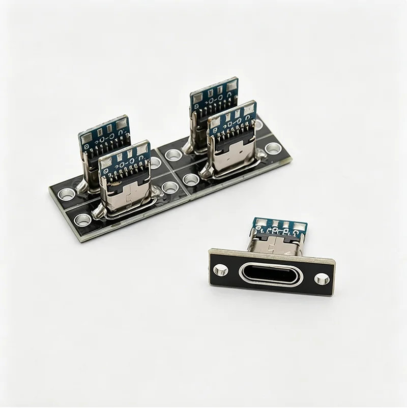 Waterproof Type-C Female Port with Wire PCB Board Convert to PH2.0 4Pin 2.0mm Pitch USB Connector for Charging Data Transmission