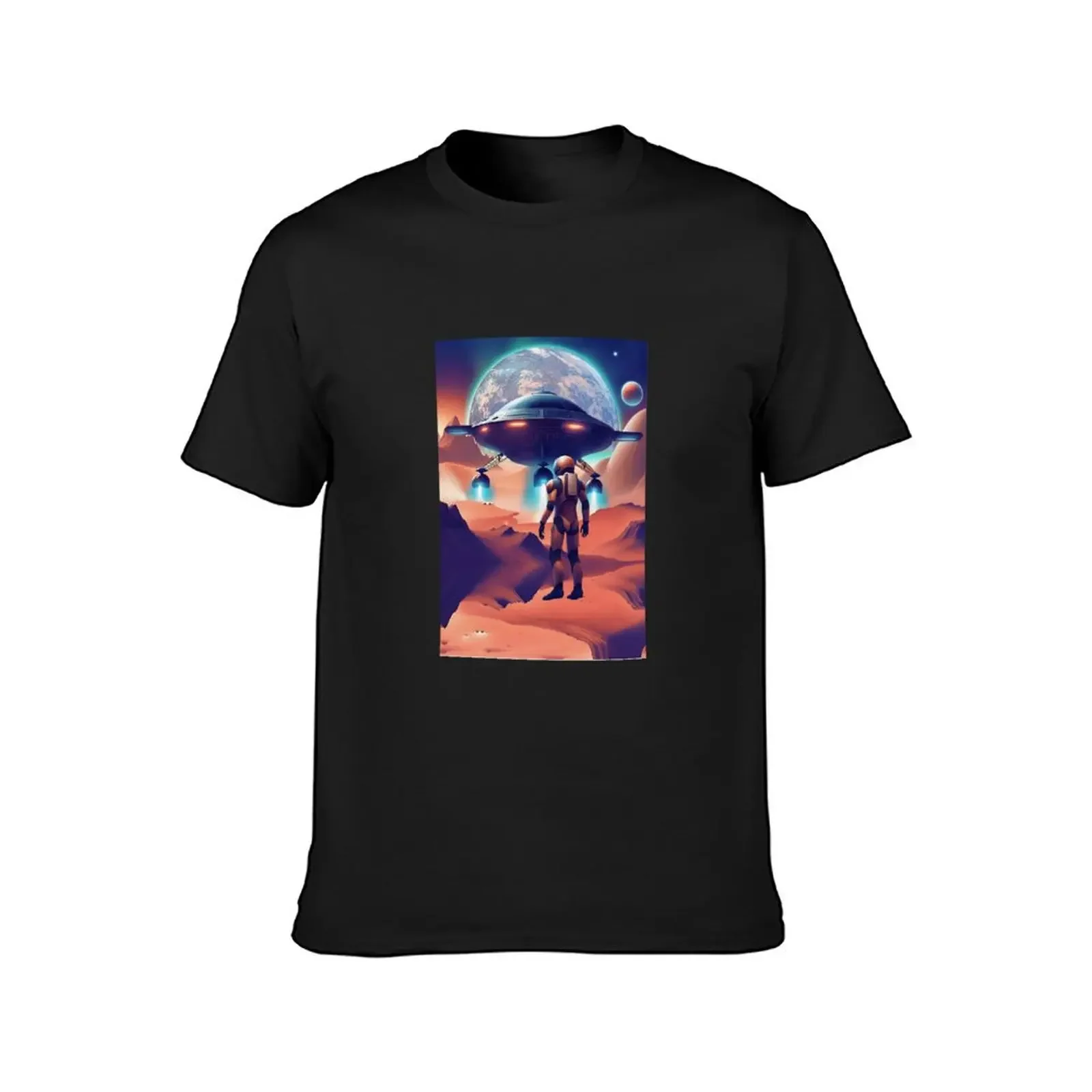 Humanoid waiting for the ship to land T-Shirt rapper graphic tees anime tshirt shirts graphic tee men