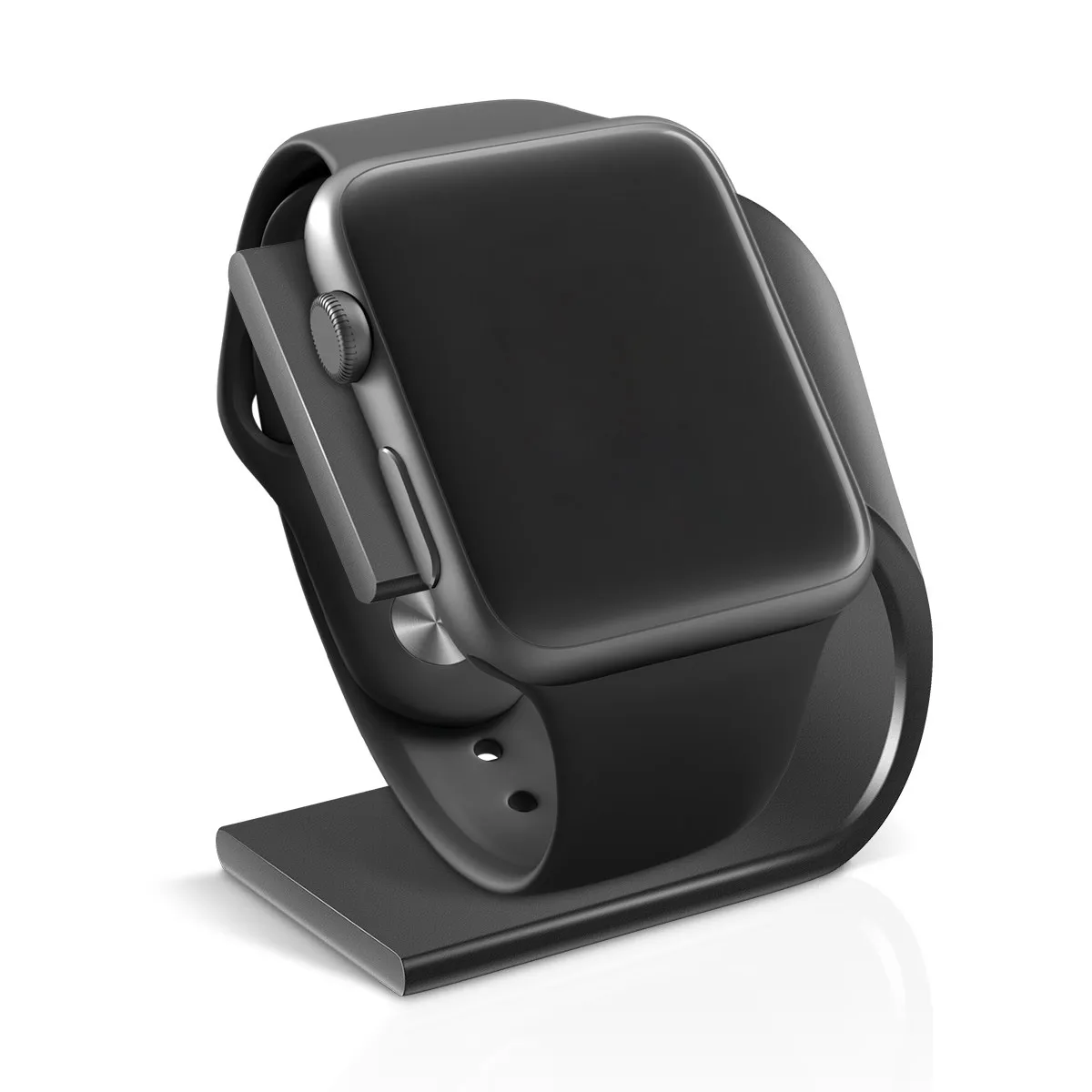 Smart Watch Charging Dock U Shaped Desk Stand Deep Grey Holder Cradle for Smartwatches