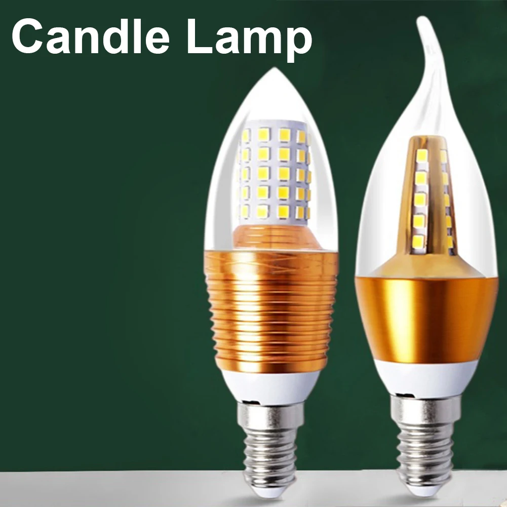 2024 New E14 LED Corn Bulbs 7W 220V E14 Base Candelabra Light Bulbs 360-degree Angle Beam LED Candle Bulbs Non-Dimmable