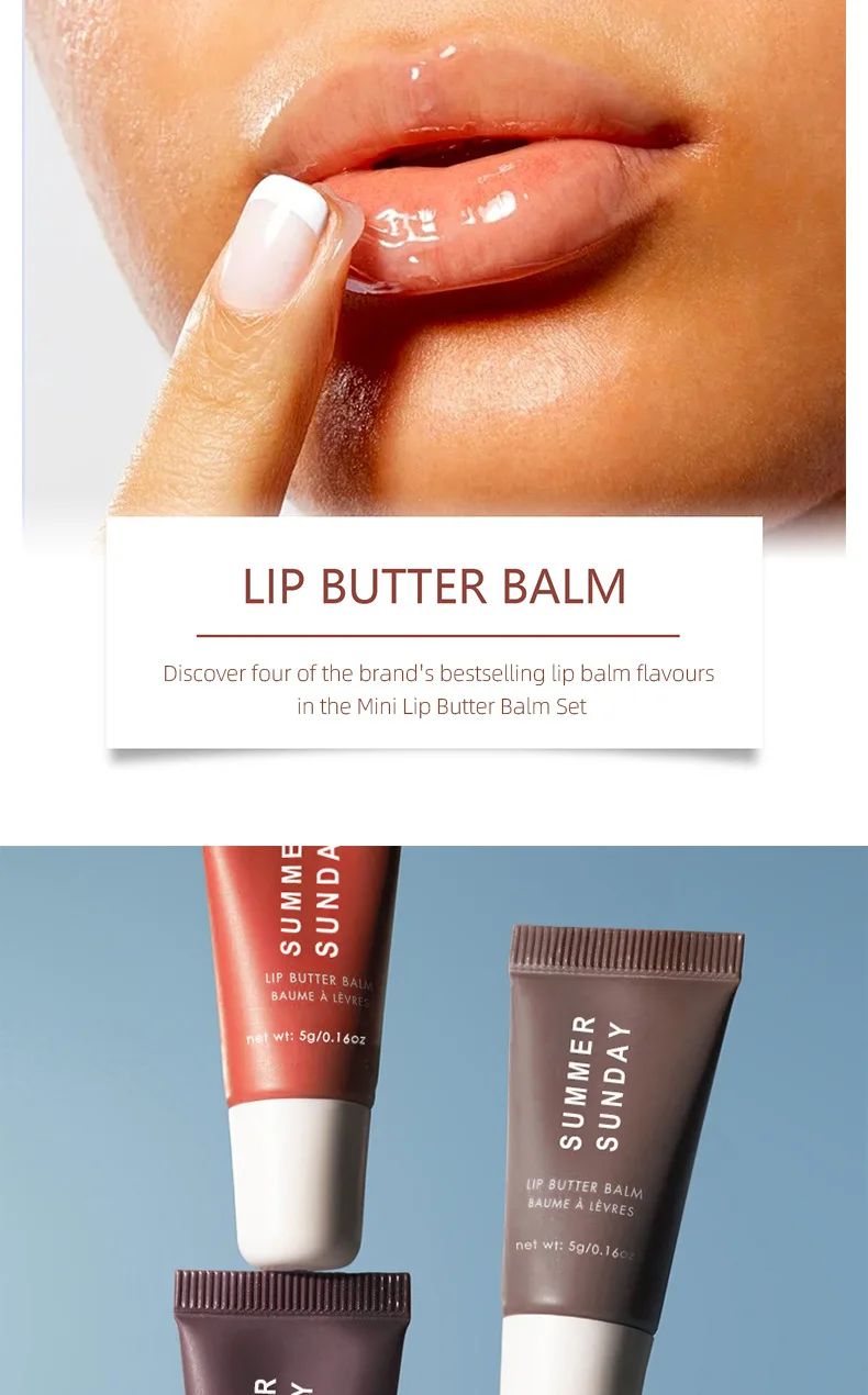 ลิปบาล์มมินิ 4 ชิ้น ลิปสติกบำรุงริมฝีปาก มาส์กบำรุงริมฝีปาก เจลสีทาปาก ลดเลือนริ้วรอยริมฝีปาก ลิปออยล์ ชุดคริสต์มาส