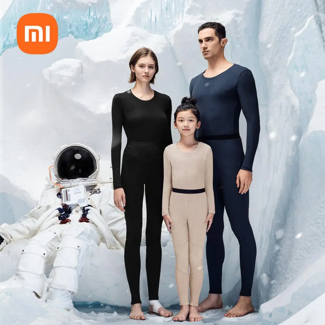 xiaomi mijia air-coagulative fleece quick-heat thermal clothing set 5A antibacterial and antistatic autumn clothing set