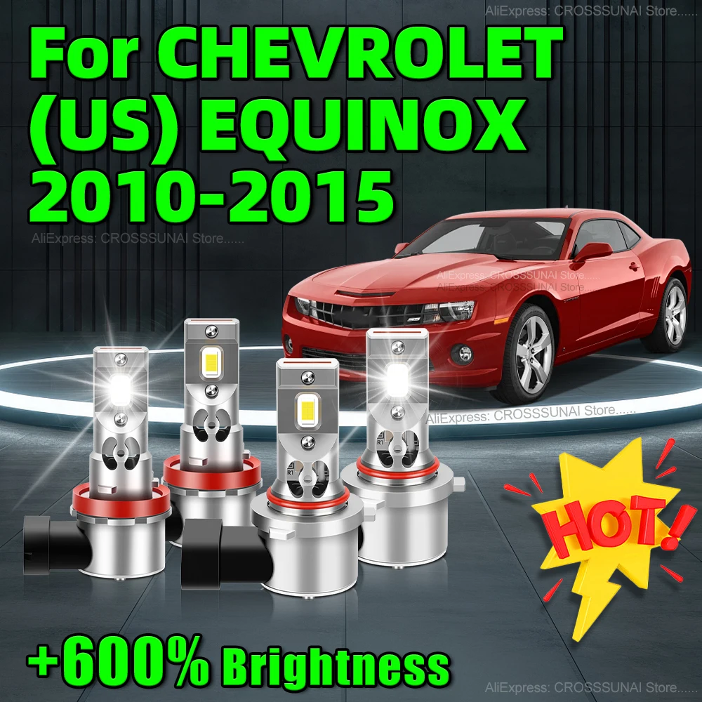 

Светодиодные беспроводные лампы H11 HB3, фары с вентилятором для CHEVROLET (США) EQUINOX 2010, 2011, 2012, 2013, 2014, 2015, 2/4 шт.
