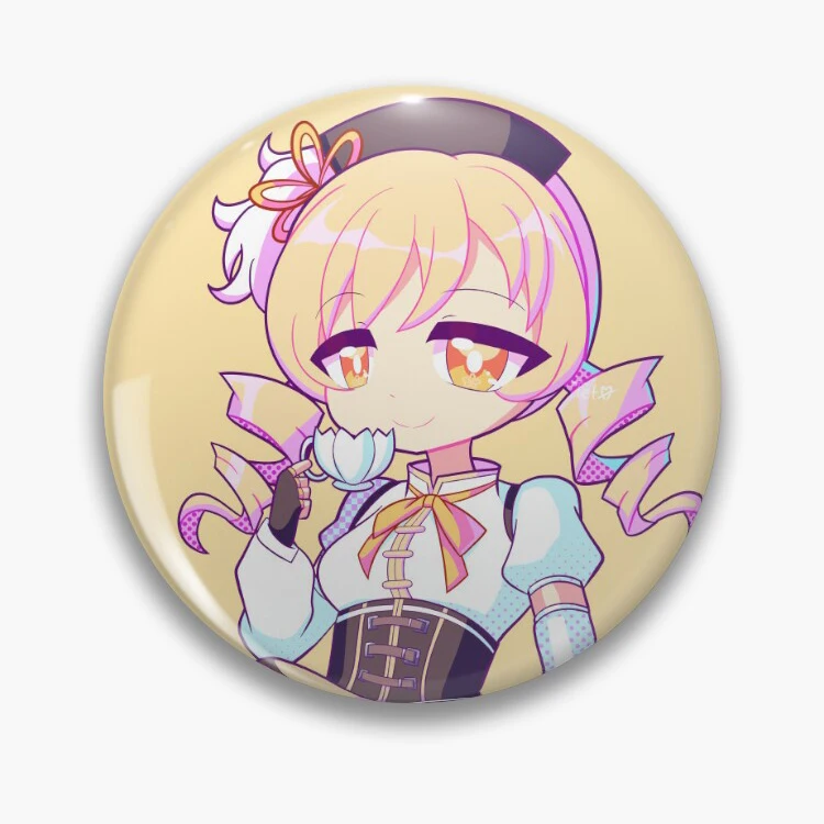Mami Tomoe Badge pins Funny Collar custom Clothes manga Metal Broches broche pins for backpacks Fashion manga