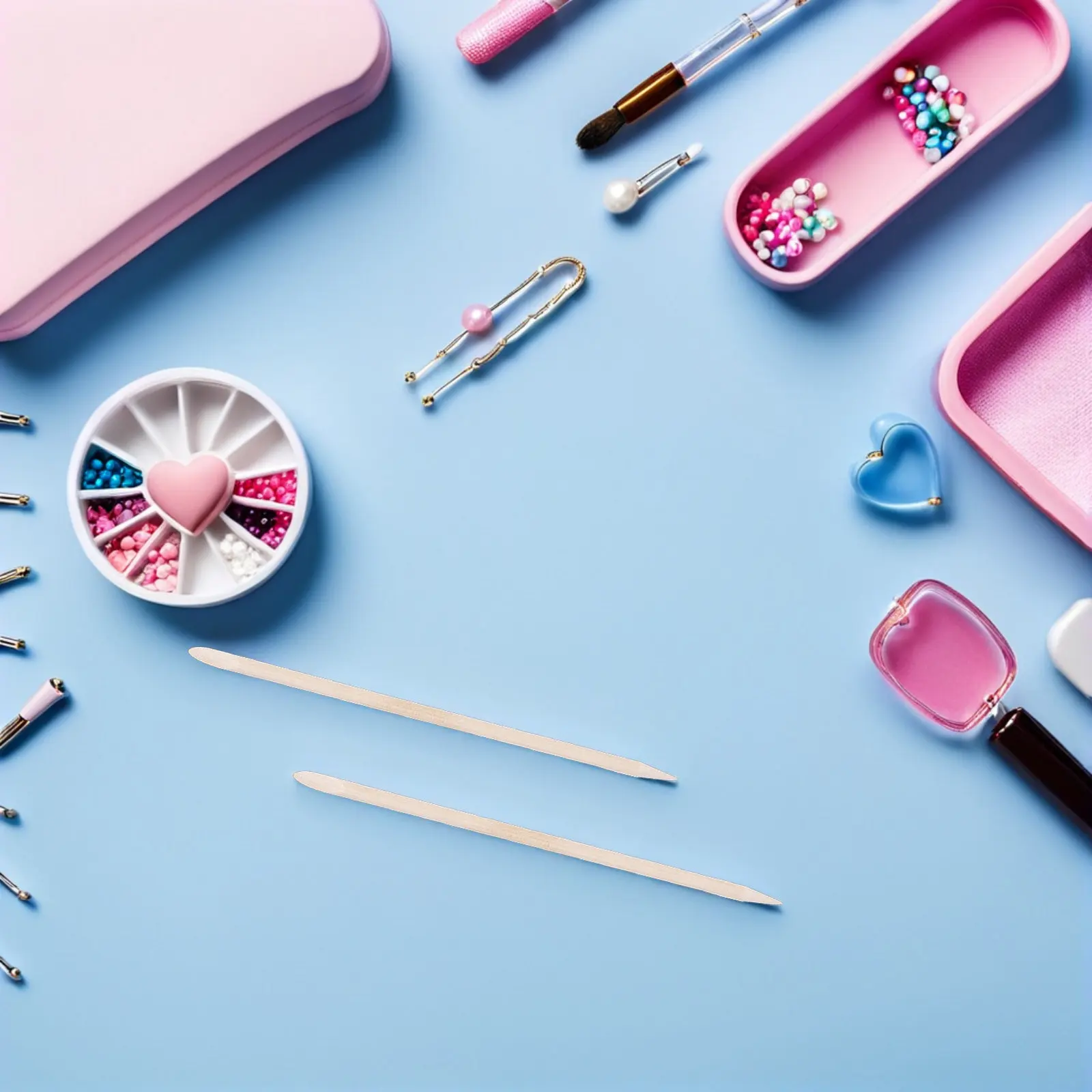 

150Pcs Wooden Cuticle Pusher Kit 4.5 Inch Orange Sticks Multi Functional Nail Care Tool Sensitive Skin Friendly Portable Design