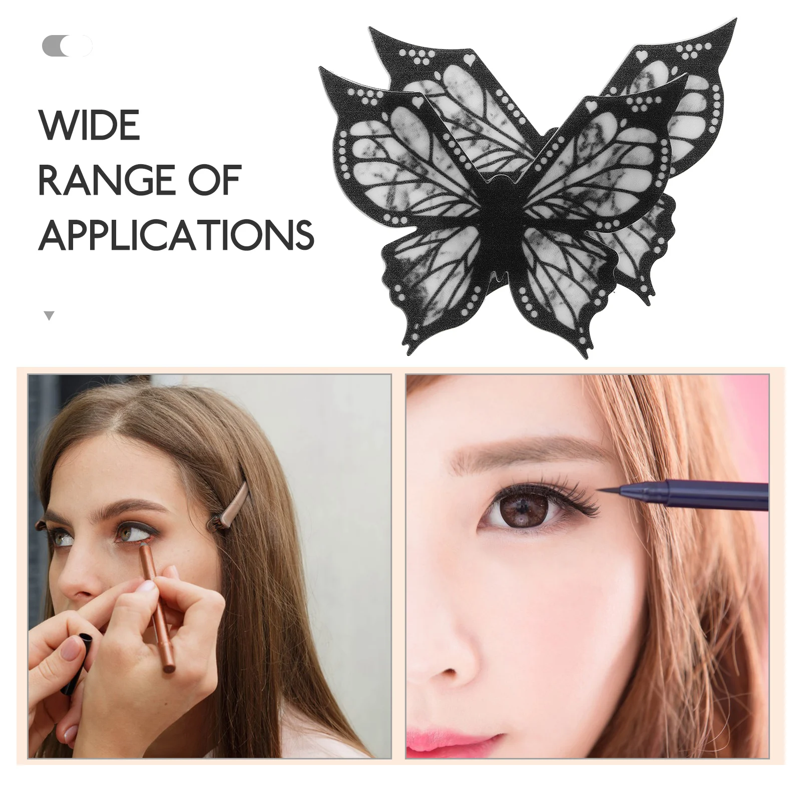 

2 Pcs Eye Liner Stencils for Eyes Eyeliner Template Makeup Bag Helper Tool