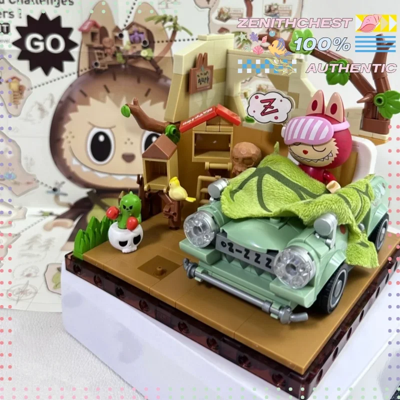 

POPMART THE MONSTERS FOREST SECRET BASE SERIES 2 Building Blocks LABUBU Collectible Assembly Set Trendy Desk Display Art Piece