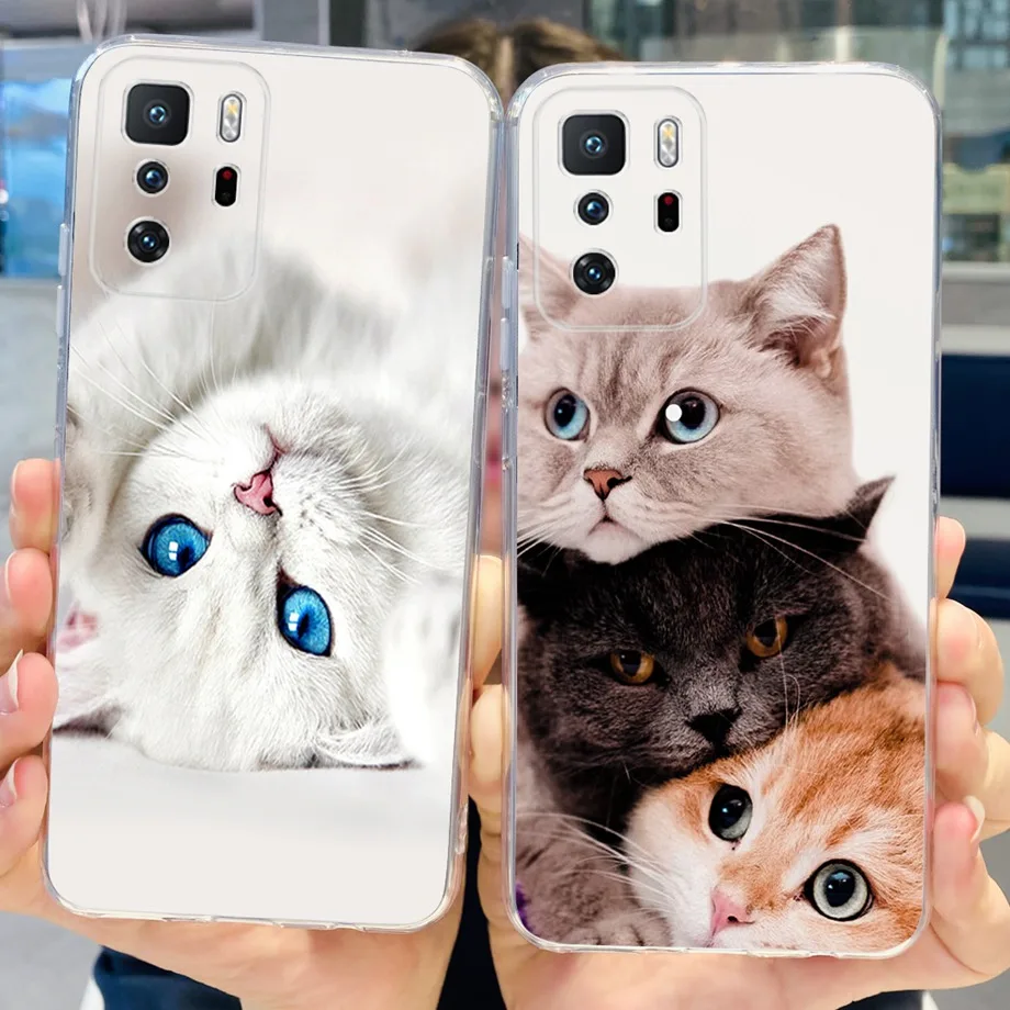 For Xiaomi Poco X3 GT Case Cover PocoX3 X 3 GT 5G Flower Transparent Soft TPU Silicone Phone Case For Poco X3 GT 6.6\'\' Fundas