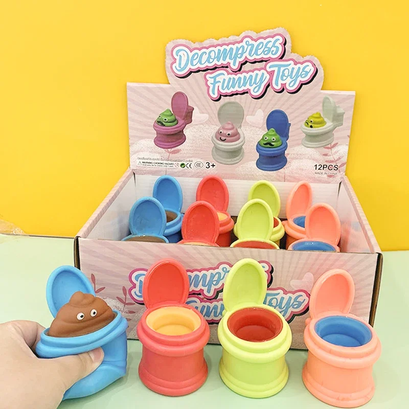 

HOT SALE Squeeze Toilet Squeeze Cup Decompression Fitget Anti Stress Series Toilet Poop happy Pinch Simulation Vent Strange Toys