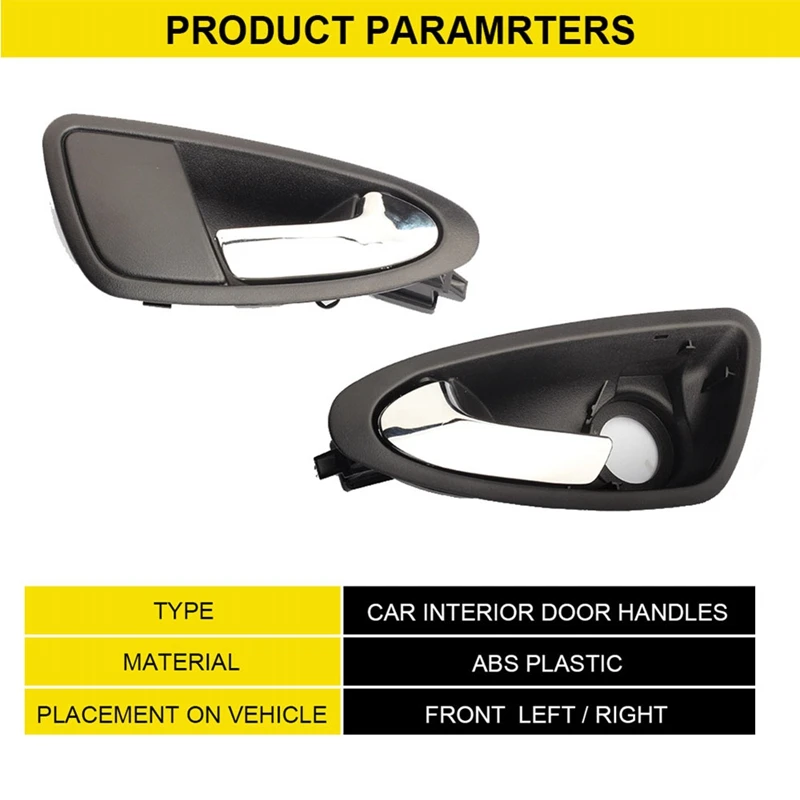 Front Left Right Auto Inner Door Handle For Seat Ibiza 2009 -2017 6J1837113A 6J1837114A