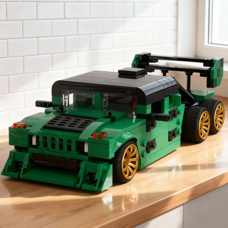 

Набор строительных блоков MOC 6x6 Hellcat Humvee City Champions, 593 детали, креативный подарок для самостоятельной сборки, декор для демонстрации, премиум-класс, для взрослых и детей