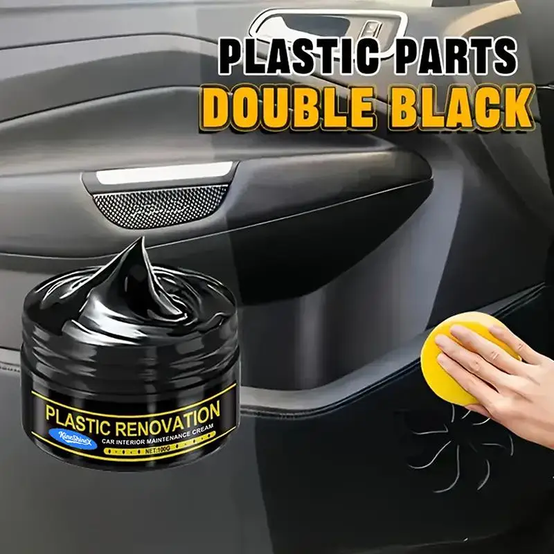 Car Leather Plastic Refurbishment Cream: Anti- Repair Wax Auto Interior Seat Steering Wheel Restorer