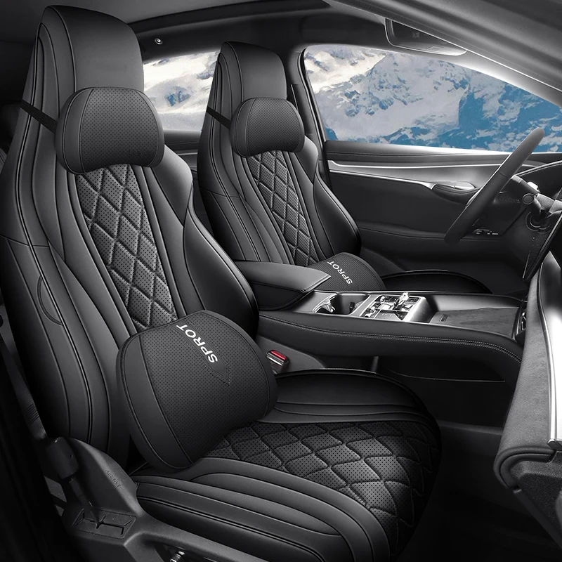Luxury Leather Car Seat Covers For BYD Sealion 7 Sea Lion 07 EV 2024 2025 Airbag Compatibility Interior Upgrade Auto parts