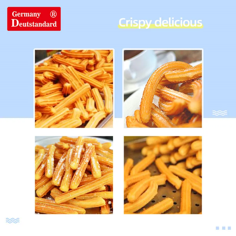Commercial Stainless Steel Churros Making Maker 5 L Spanish Churros Snack Machine 12L Tank Fryer High Quality Kitchen Apliance
