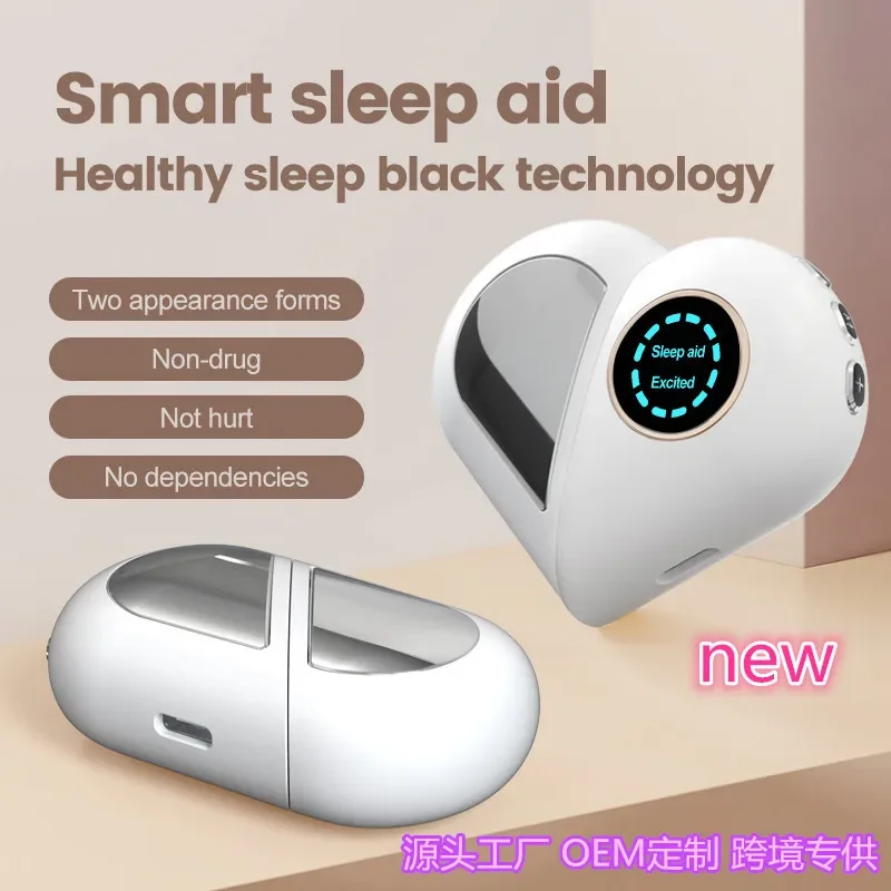 Sleep Instrument Brain Massage Adjust Heart Rate Headache Focus Attention Small and Easy to Carry,Improve Deep Sleep