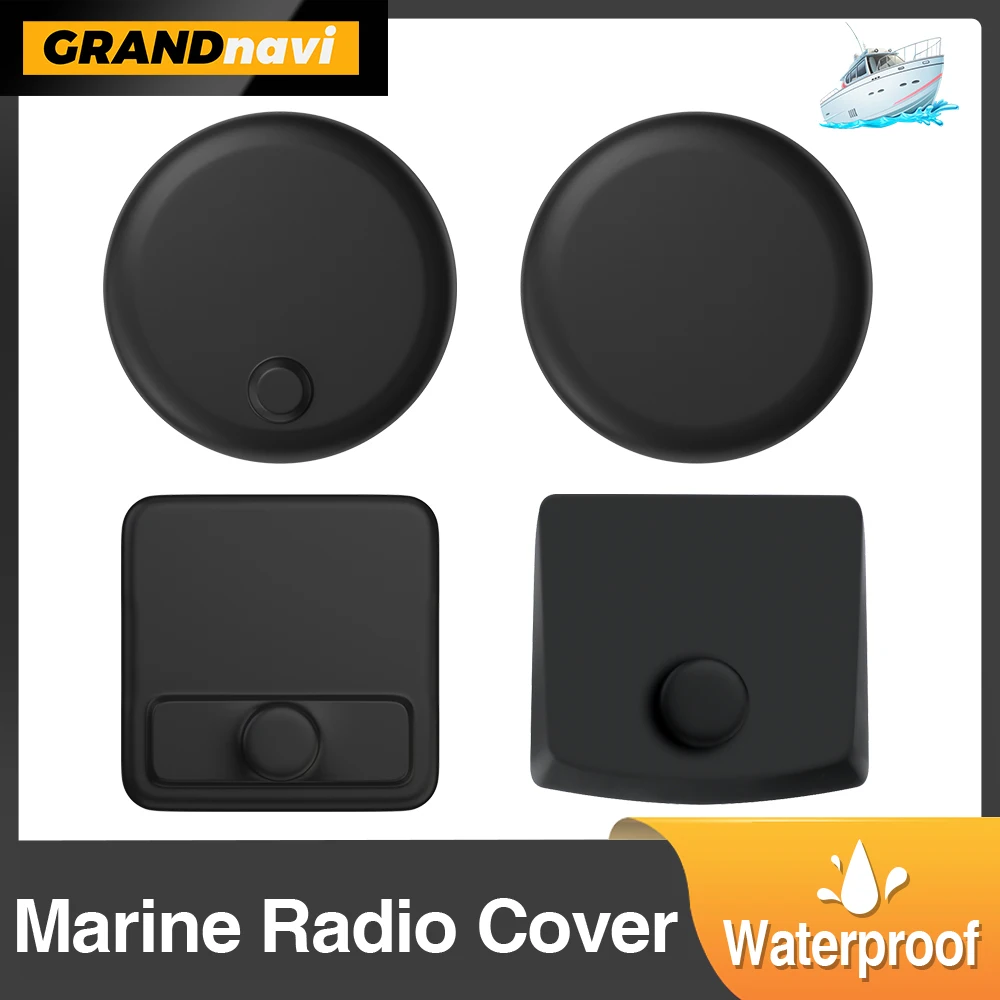 Waterproof Marine Boat Radio Rrotective Cover Soft Silicone Dustproof Sun Resistant For Boat/Yacht/Caravan/RV/ATV Radio Player