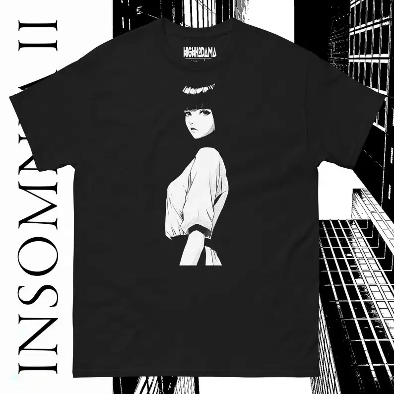 

INSOMNIA II • T-Shirt - Bold Street Style, Anime Inspired, Highkodama, Casual Wear, Urban Fashion, Cool Manga Shirt Design