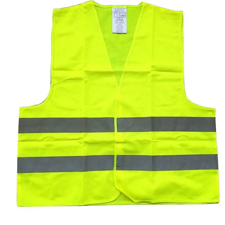 Car Reflective Clothing for Safety Traffic Safety Vest Yellow Visibility High Visibility Outdoor For Running Cycling Sports Vest