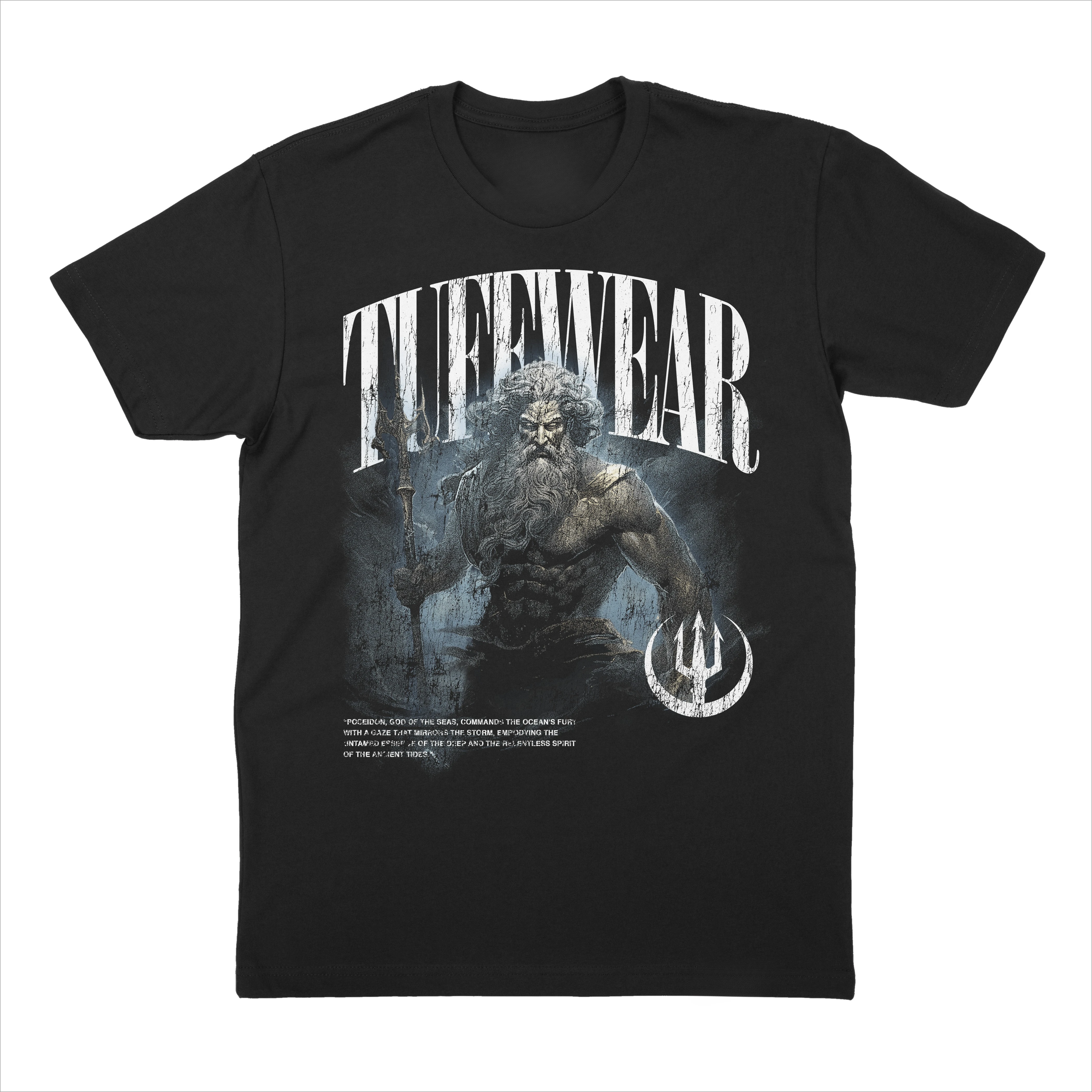 Poseidon's Fury Tee- The Legends of Power Collection GYM Daily Fitness Can Wear Cotton T-shirt To Absorb Sweat and Breathe