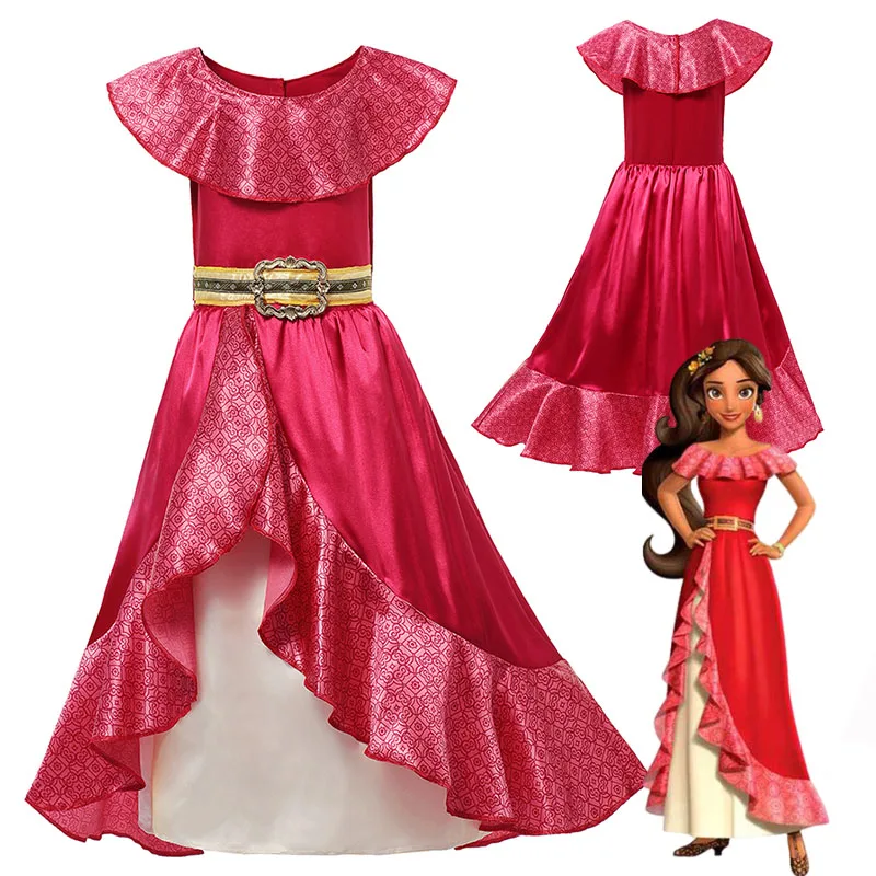 Disney Princess ena of Avalor Costume Cosplay per bambine regalo festa di compleanno abito rosso ena bambini travestimento di Halloween