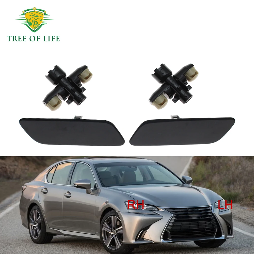 For LEXUS GS 200T GS250 GS300 GS350 GS450H 2016 2017 2018-2020 NEW Front Bumper Headlight Lamp Washer Spray Nozzle Cover Cap