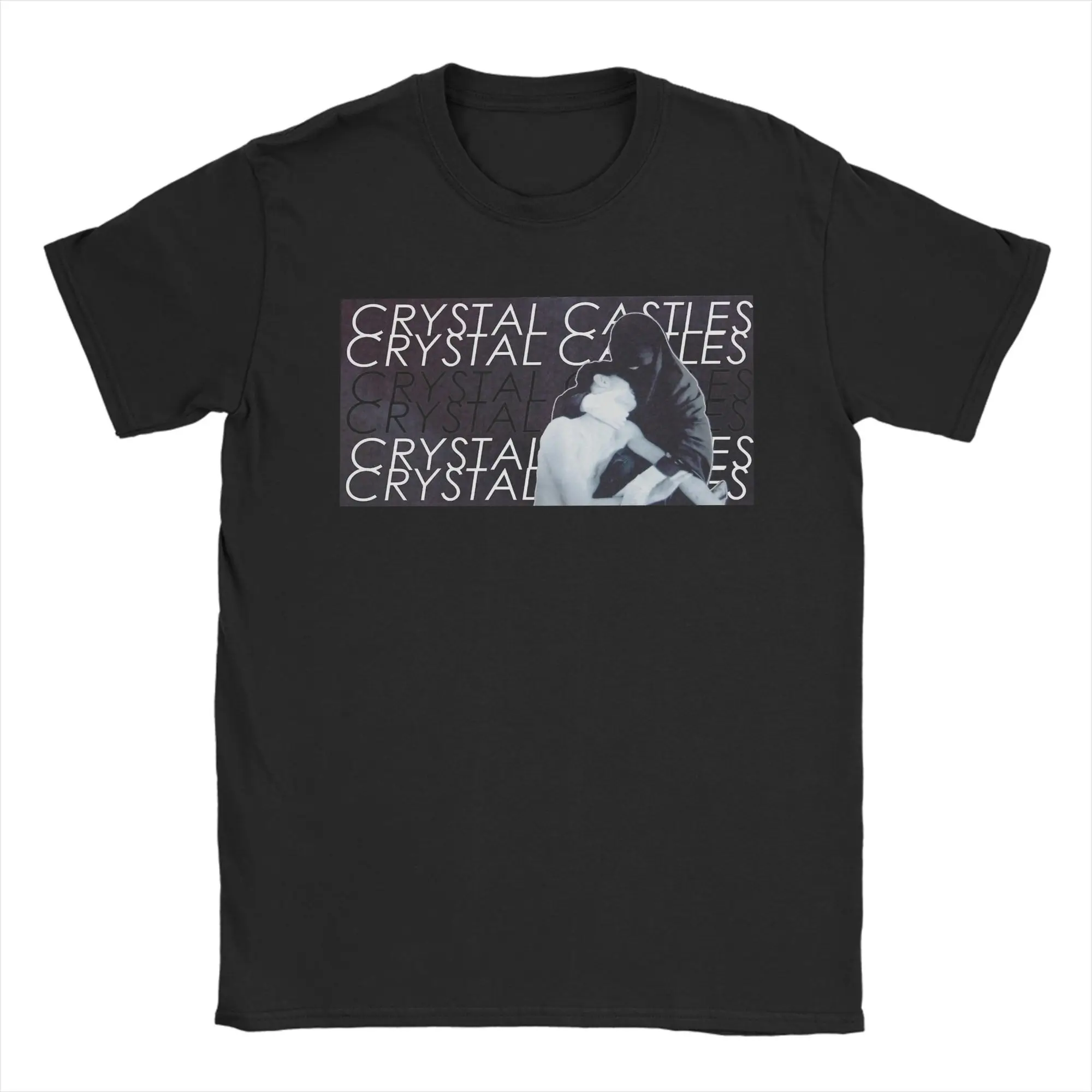 Men Crystal Castles Graphic T Shirts Electronic Music Clothing 