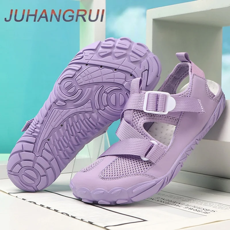 Summer Beach Aqua Shoes Couple Outdoor Anti-Slip Beach Swimming Barefoot Shoes Quick Dry Breathable Upstream Wading Sneakers
