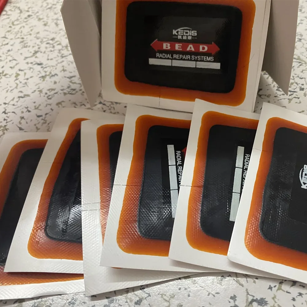 Radial Tire Repair Patches Car Bicycle Motorcycle Tire Patch 20 Pcs 55x75mm KDS-10 Rubber Repair Patch Radial Tool
