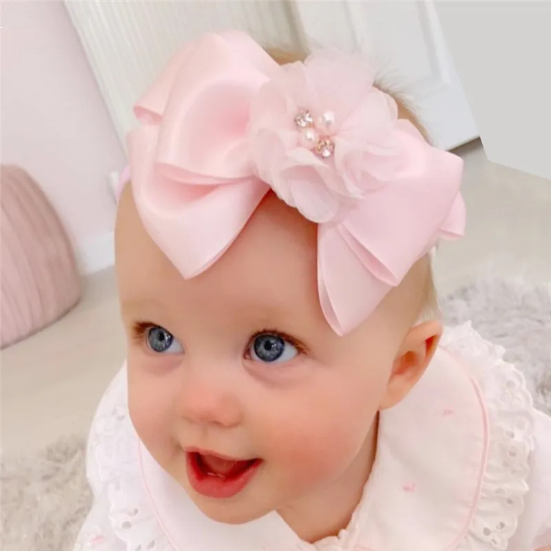 

Baby Headband Ribbon Handmade DIY Toddler Infant Kids Girl Newborn Bows Hair Accessories