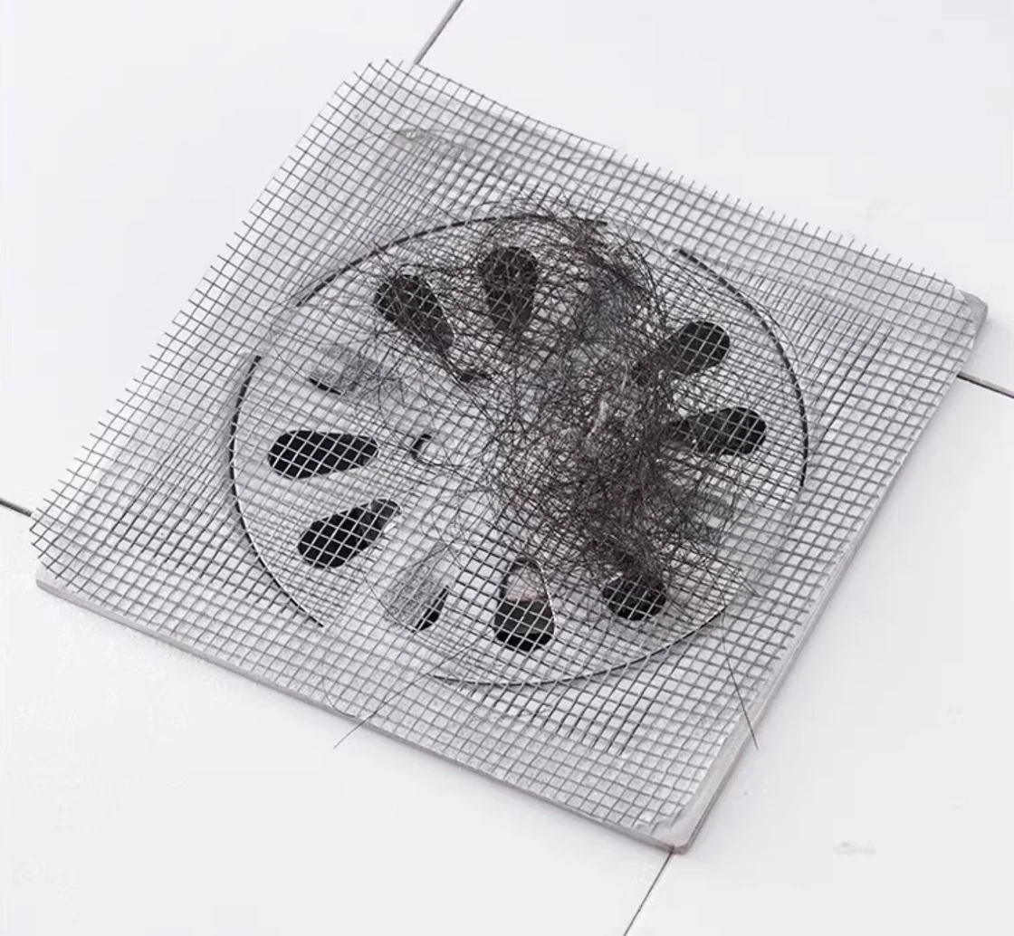Einweg Haar Ablauf Catcher Mesh Anti-blocking Filter Boden Abläufe Aufkleber Dusche Abdeckung Küche Badezimmer Waschbecken Sieb Stopper – Detail 6