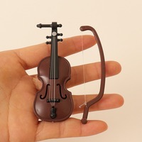 Dollhouse Mini Violin Set Musical Instruments 1/12 1/6 Miniature Furniture Model Ob11 Scene Shooting Props Home Decor Decoration