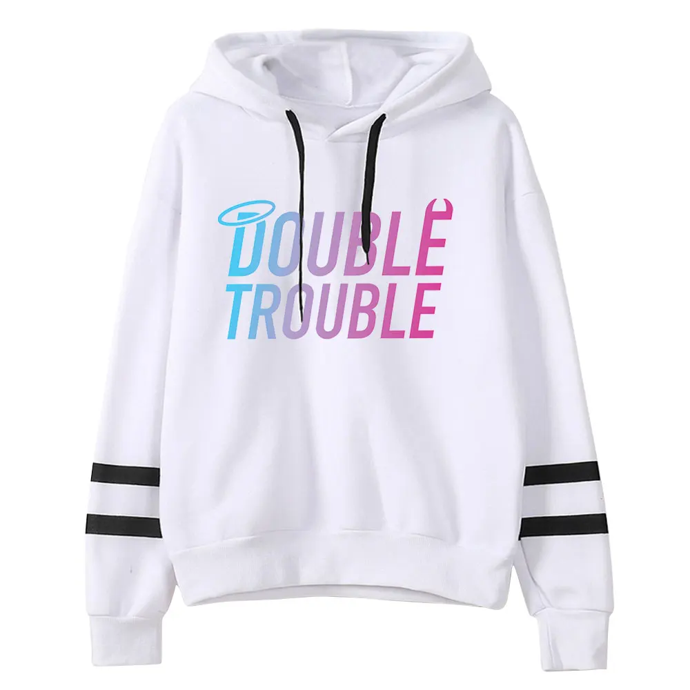 2023 Stokes Twins Double Trouble Logo Merch Pullover Hoodie Merch Fashion Hoodie Fashion Hooded Sweatshirt Pullover Tracksuit