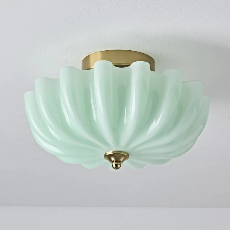 French Cream Italian Luxury Minimalist Acrylic LED Ceiling Light Bedroom Dining Kids Room Entryway