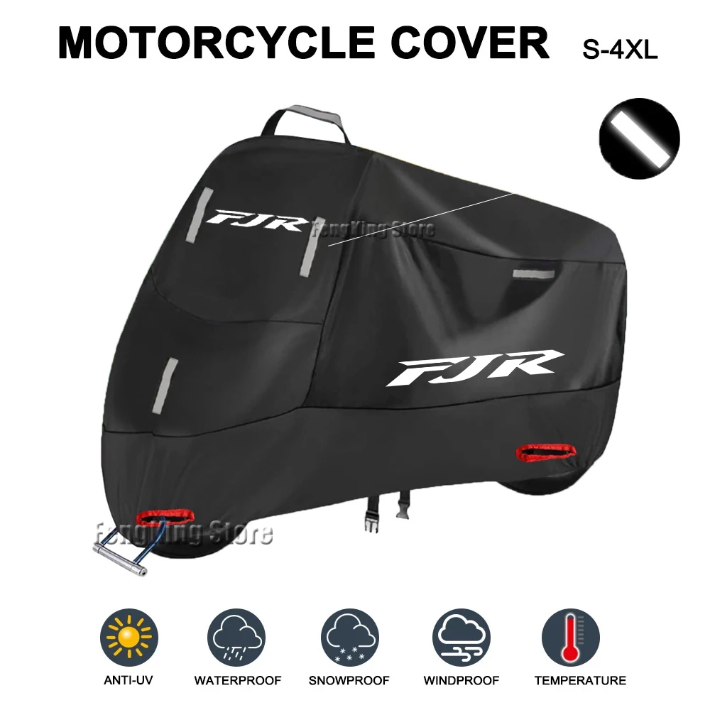 

Motorcycle Cover Waterproof Outdoor Scooter UV Protector Dust Rain Cover For YAMAHA FJR 1300 FJR1300 FJR1200 2006-2021