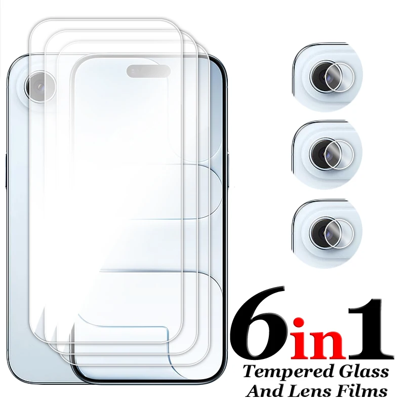 

For iPhone Air Glass 6.5 inch Full Glue Clear Screen Protector For Apple iPhone Air Tempered Glass For iPhone Air Lens Film