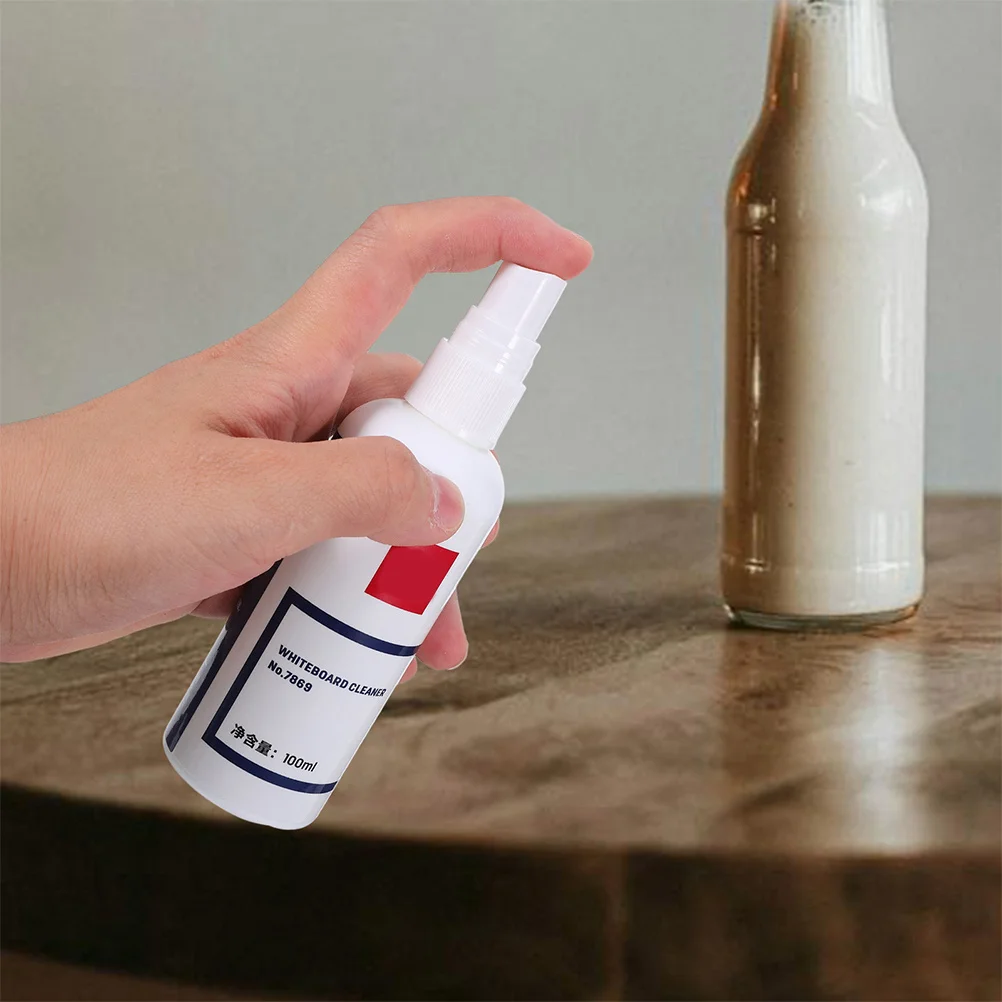 2 Stück Whiteboard-Reinigungsspray, 100 ml, tragbar, 135 mm Größe, für den Einsatz im Klassenzimmer, Büro, Whiteboard, sauberes Wasser, Kunstbedarf