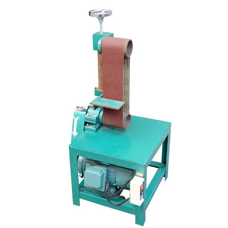 Vertical single station multi-functional industrial simple belt sanding machine sander grinder polishing machine