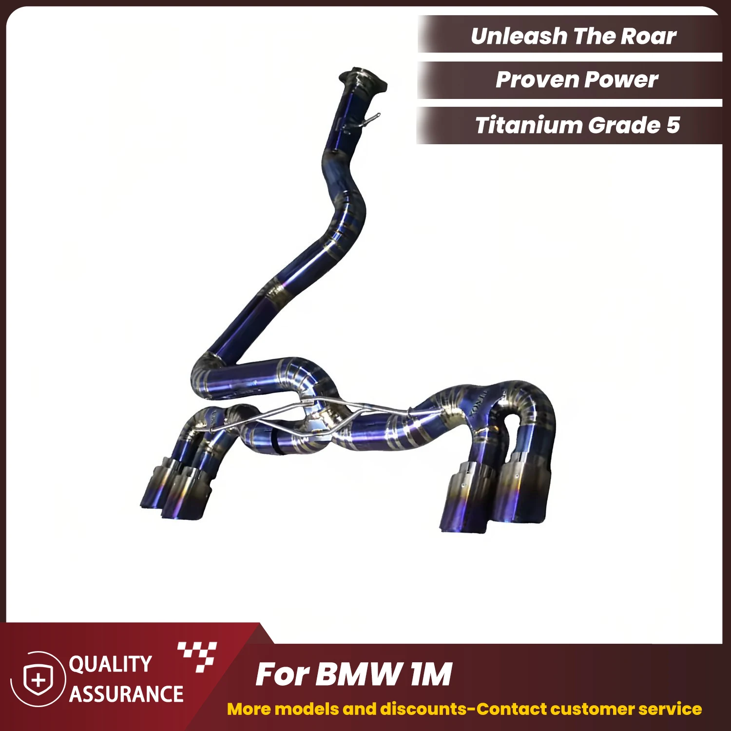 

Performance Supercar Racing Sound Titanium Catback Exhaust for BMW 1M E82 N54 2011-2013 by ECCF