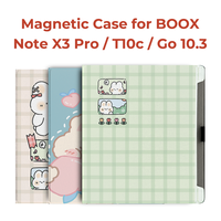 Twosheep Case for Boox Go 10.3 Boox NoteX3 Pro and Boox T10c Magnetic Flip Auto Sleep Wake No Shell Design Cute rabbit pattern