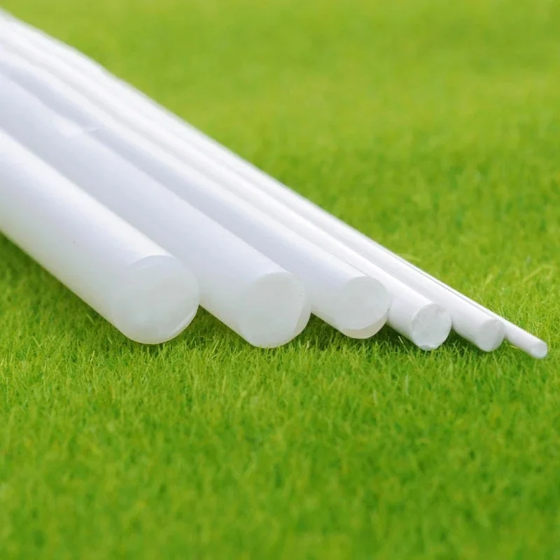 0.5~15mm ABS White Round Plastic Rod Stick For Architecture Model Making Model Material DIY Accessories Cutting Supplies