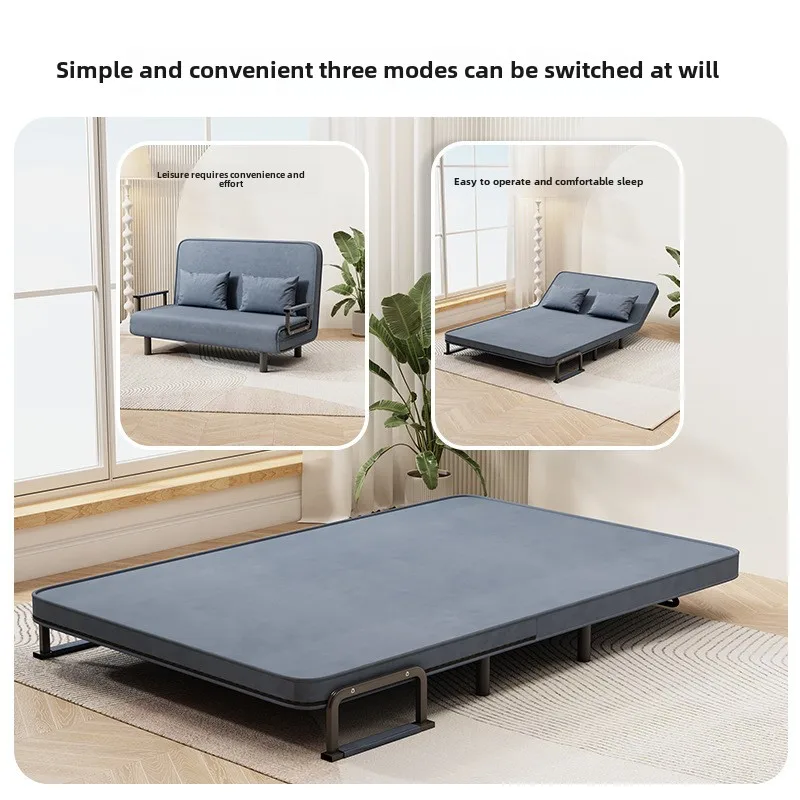 Small Apartment Sofa Bed Multifunctional Lunch Bed Nap Bed Escort Bed Living Room Office Sofa Chair Foldable Bed