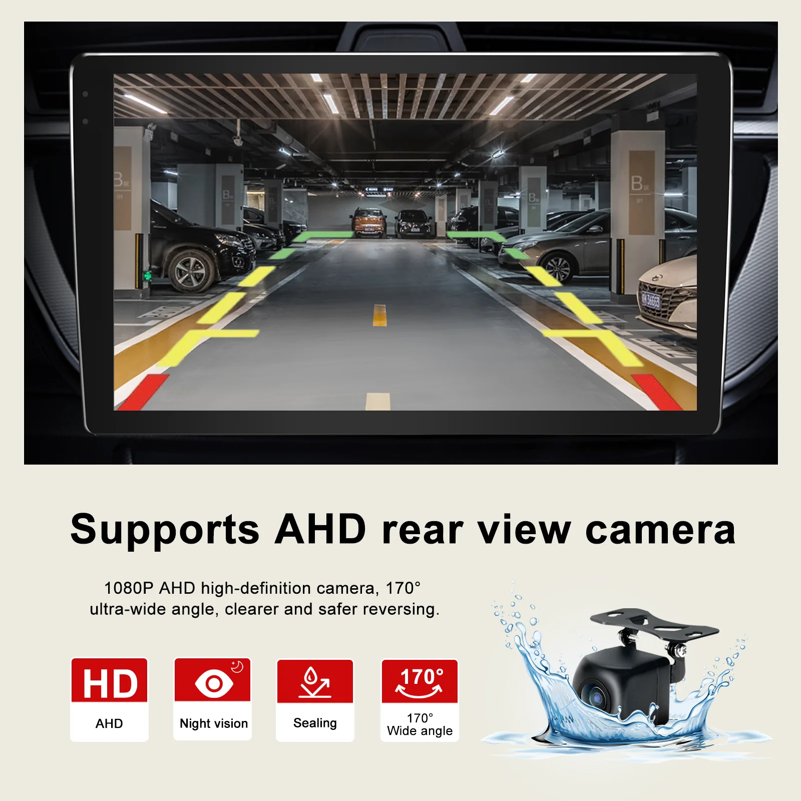 9 "Wireless CarPlay Android auto 6-128GB (8CORE) Per Toyota RAV4 2013-18 QLED Schermo Android Unità Principale di Navigazione GPS Autoradio