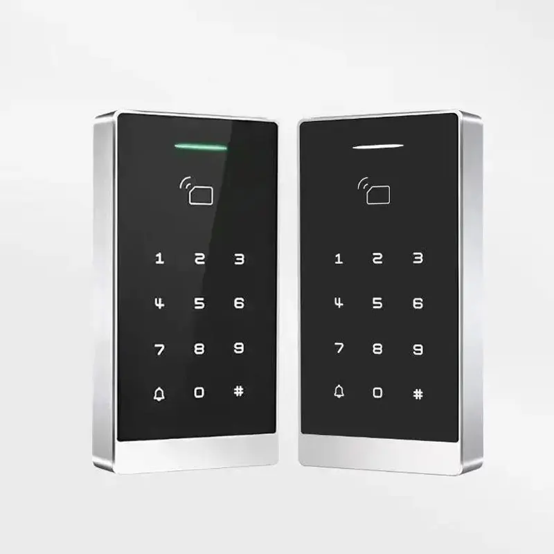 Smart RFID Standalone Access Control System Acrylic Touch Keypad 10000 Users Dual Frequency ID/IC Card Megtal Case