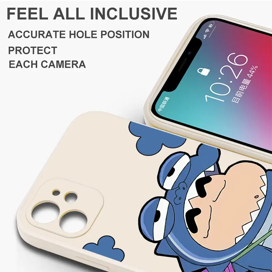 Case for Apple iPhone 17 Pro Max 12 Plus 16 Air 13 Mini 11 15 7 8 XS XR Phone Cover Crayon Shin-chan Cartoon  view 5