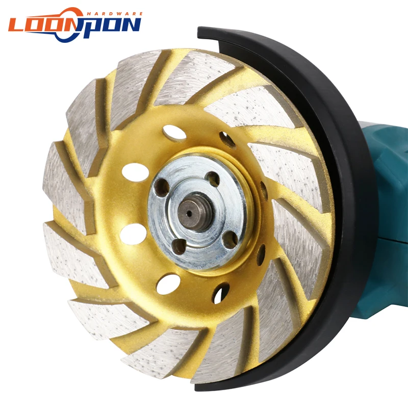 Loonpon 100/125/150mm Diamond Segment Grinding Wheel Cup Abrasive Grinder Disc for Stone Concrete Marble Granite