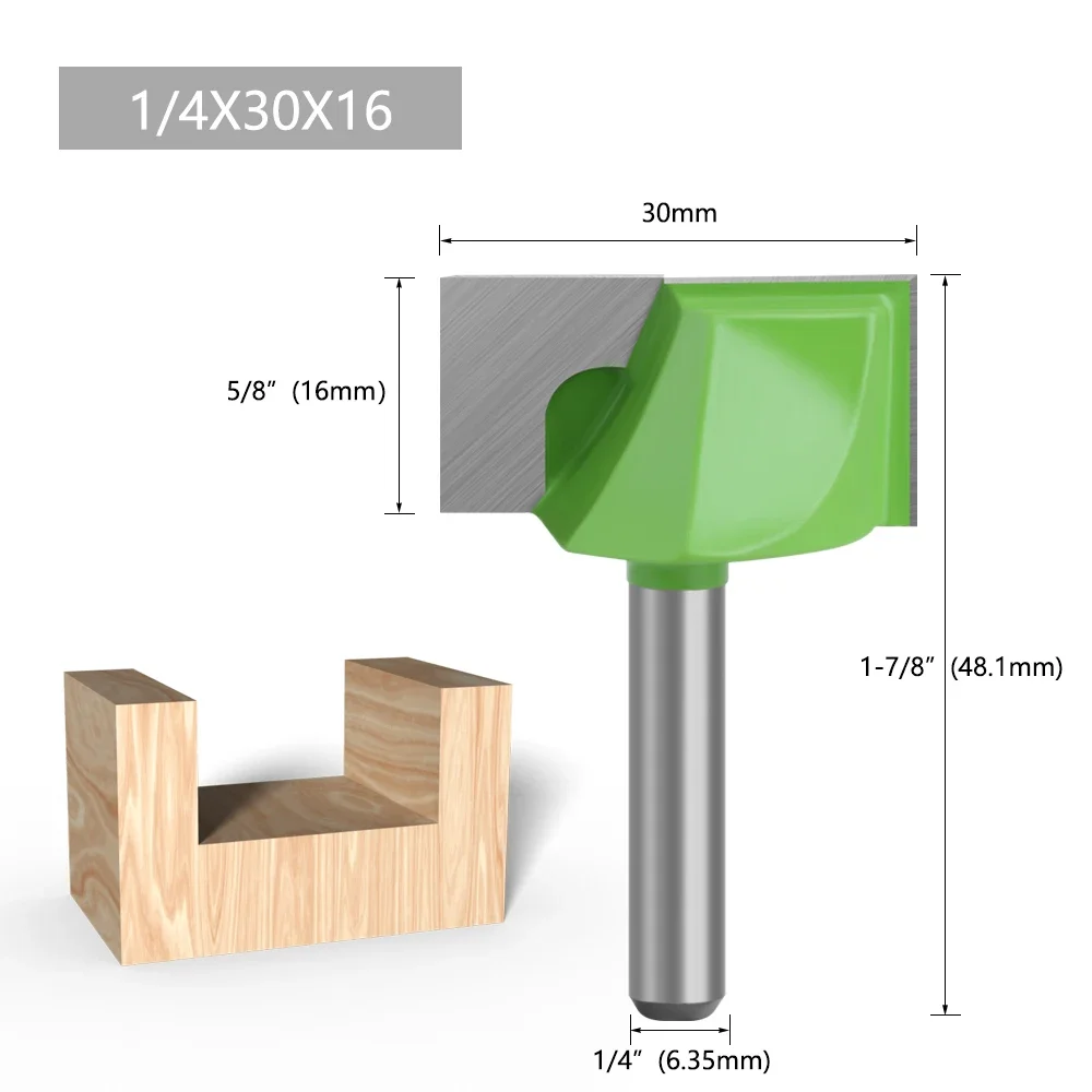 LAVIE 1/4-Zoll Schaftfräser-Set, 13-teilig, TCT-Bodenfräser, Holzschlitzwerkzeug 10-32mm Länge C07006T13AGN – Detail 14