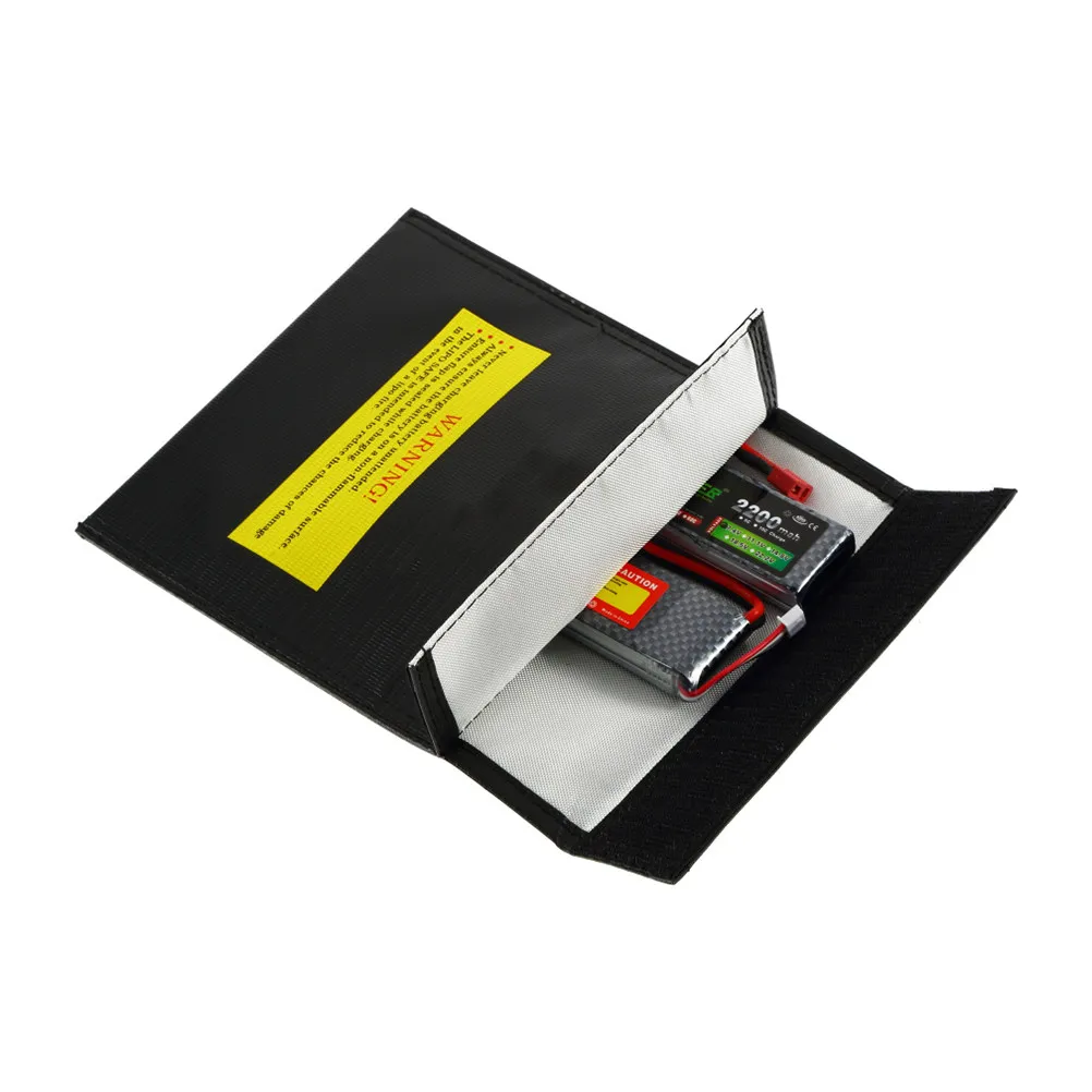 Rc Lipo Battery Fireproof Safety Guard Storage Bag Pouch Black Blast-Proof Fiberglass 3000x2300x300mm for Charging Protection