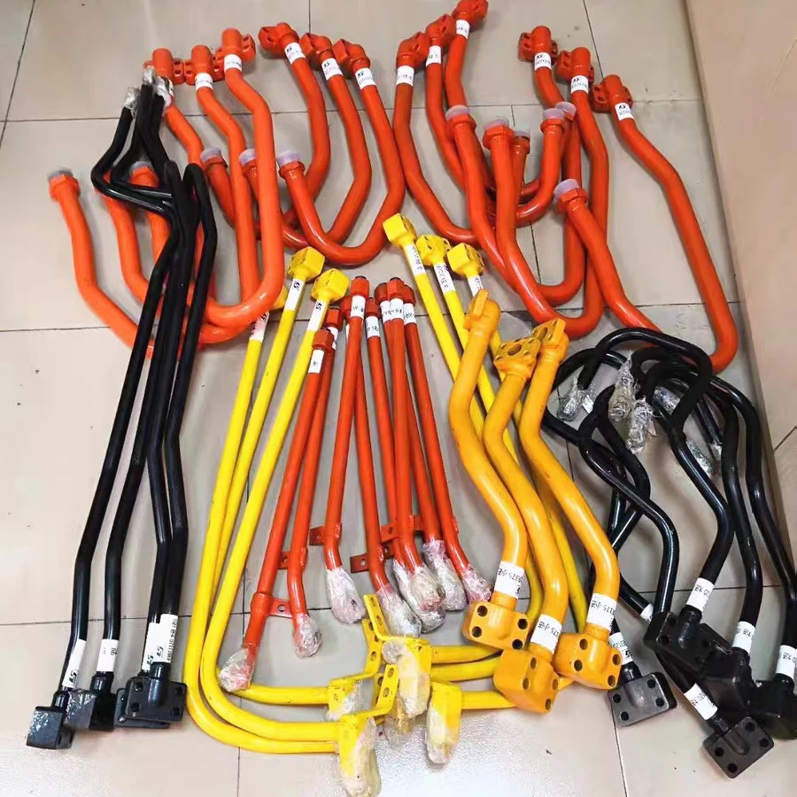Auxiliary Line for Excavator Hydraulic Breaker Piping Line Kits Hydraulic Excavator Pipe Clamp Hydraulic Oil Hose Piping
