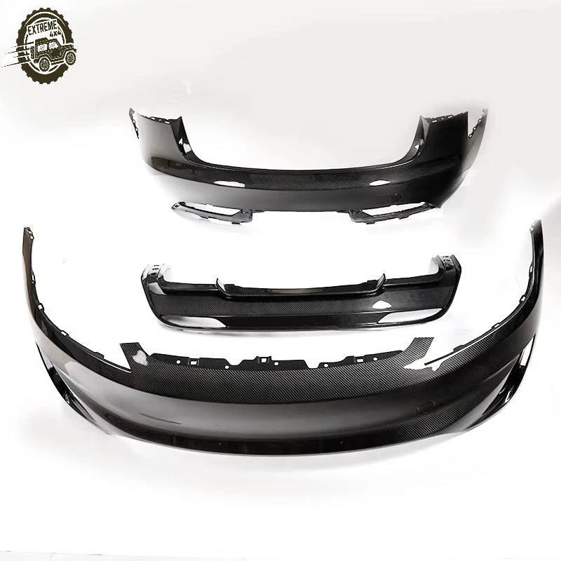 For tesla Model 3 Carbon Fiber Surround Rear Spoiler Front Lip Rear Lip Dry Carbon Fiber Exterior Modification Upgrade