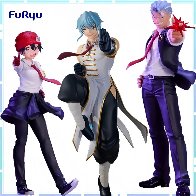 Furyu Official Anime Trio-Try-iT Undead Unluck Izumo Fuuko Andy PVC Action Figure Model Collectible Toy Gifts